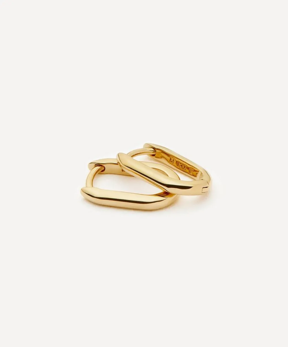 Missoma Earrings|Earrings^14ct Gold Fine Ovate Mini Hoop Earrings