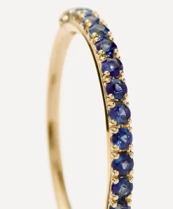 Missoma Rings|Rings^14ct Gold Fine Sapphire Half Eternity Ring
