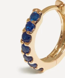 Missoma Earrings|Earrings^14ct Gold Fine Sapphire Huggie Hoop Earrings