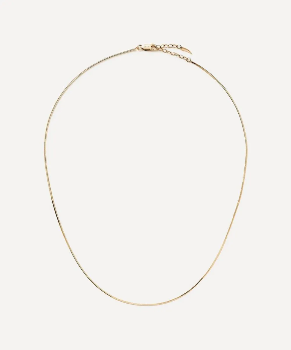 Missoma Necklaces^14ct Gold Fine Square Snake Chain Necklace