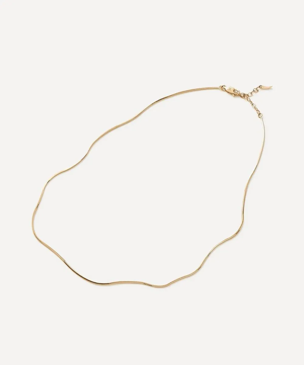 Missoma Necklaces^14ct Gold Fine Square Snake Chain Necklace