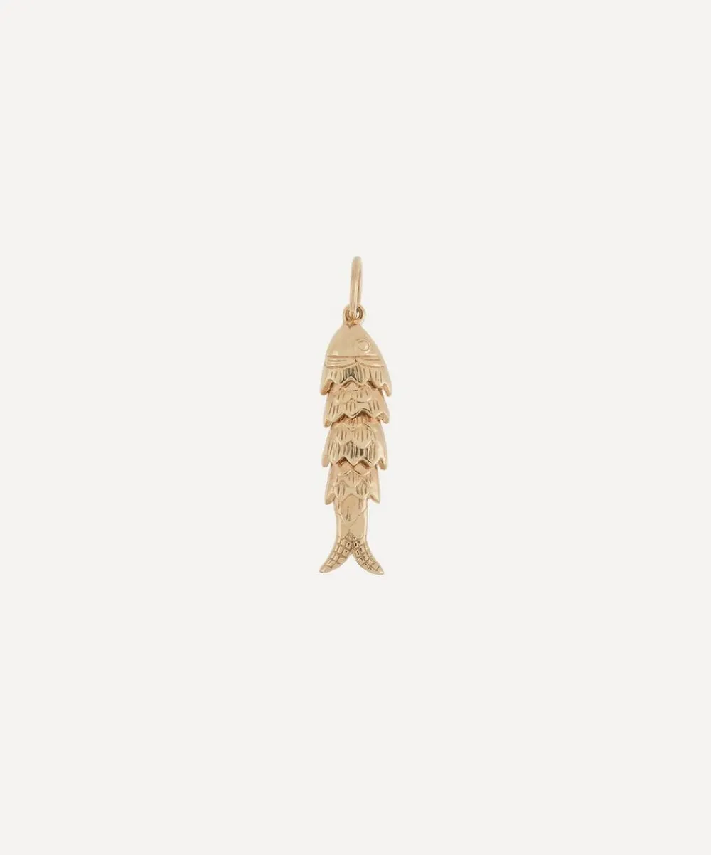 Anna + Nina Charms & Pendants^9ct Gold Fins of Fortune Necklace Charm