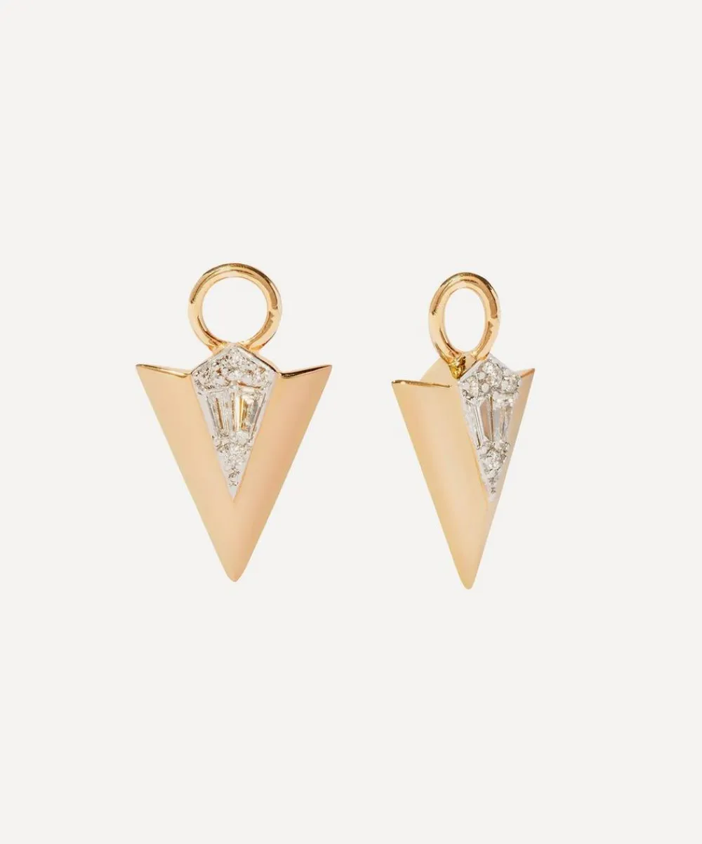 Annoushka Earrings|Earrings^18ct Gold Flight Arrow Diamond Earring Drops