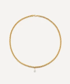 Yvonne Léon Necklaces|Necklaces^18ct Gold Floating Pear Cut Diamond Necklace