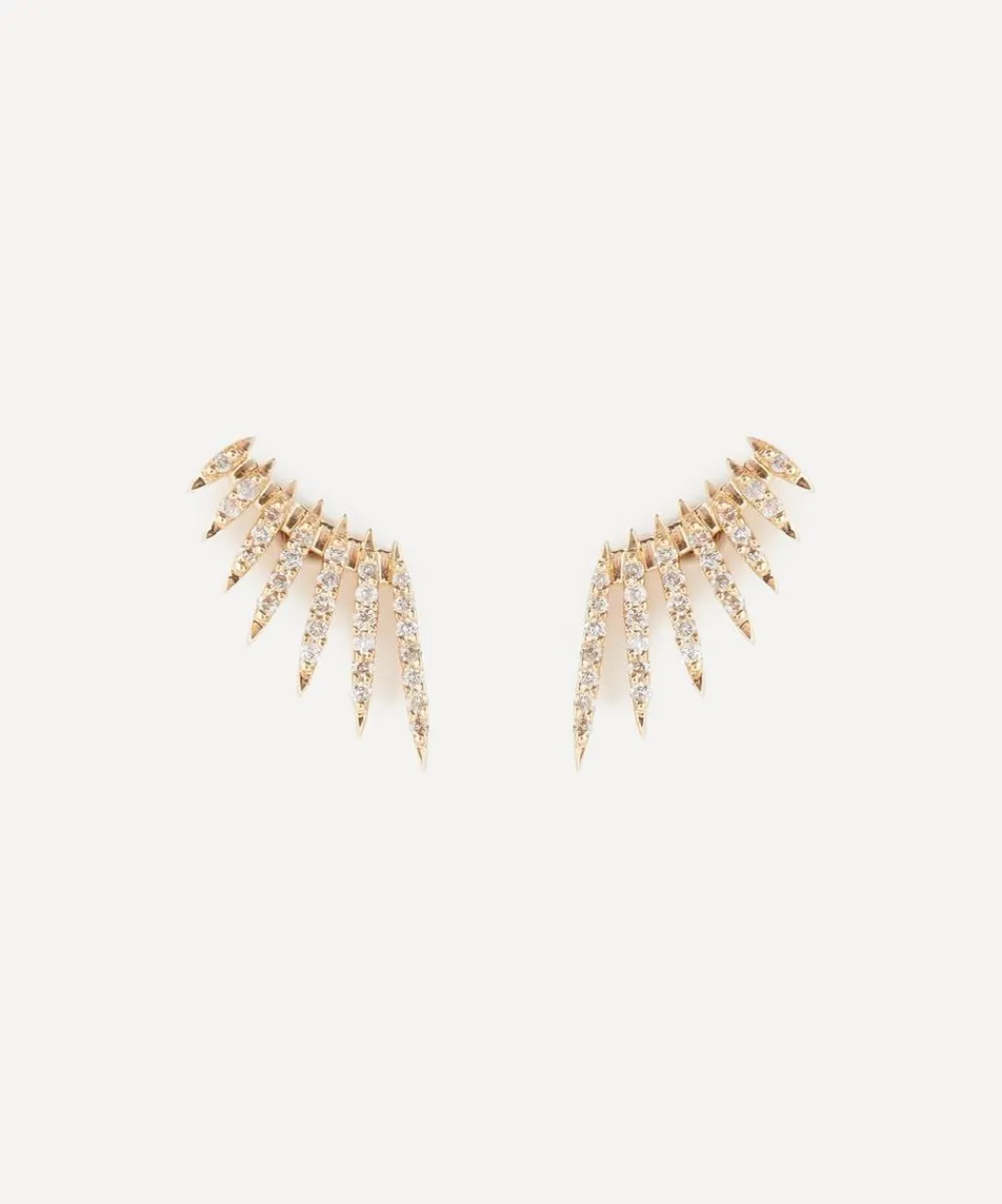 Celine Daoust Earrings|Earrings^14ct Gold Flying Wings Diamond Stud Earrings
