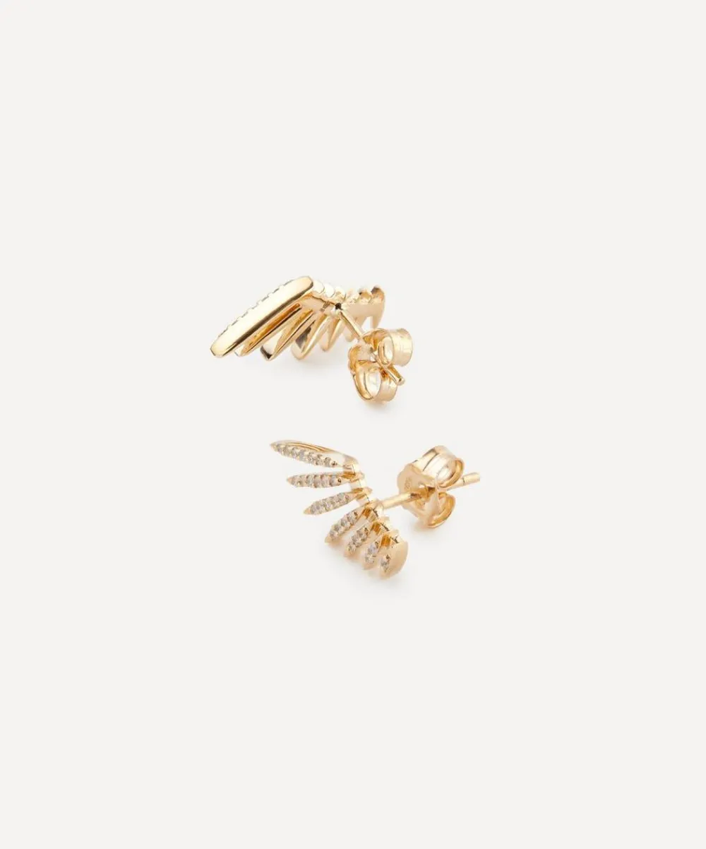Celine Daoust Earrings|Earrings^14ct Gold Flying Wings Diamond Stud Earrings