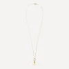 FoundRae Necklaces|Necklaces^18ct Gold Four Heart Clover Engravable Miniature Pendant Necklace
