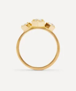 Satomi Kawakita Rings|Rings^18ct Gold Grand White Diamond Trilogy Ring