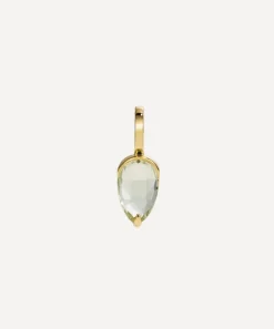 By Pariah Charms & Pendants|Charms & Pendants^14ct Gold Green Amethyst Acorn Pendant