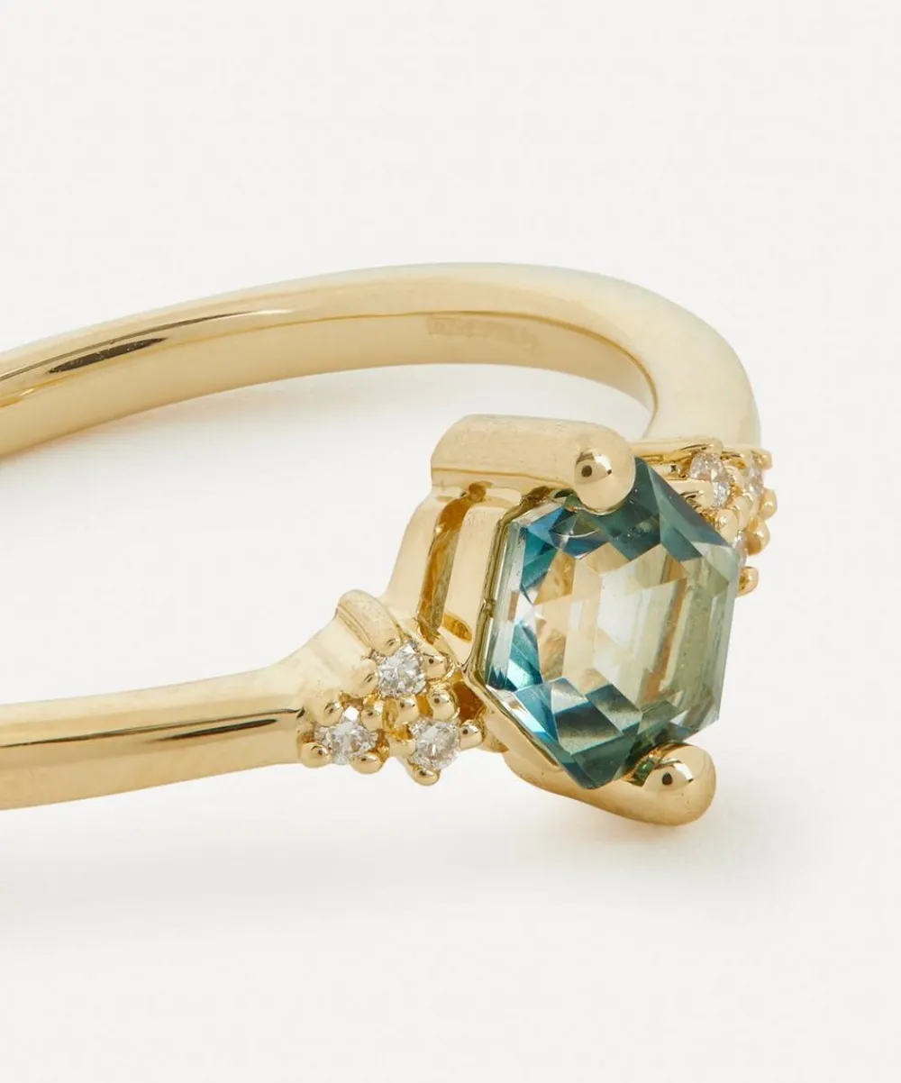 Suzanne Kalan Rings|Rings^14ct Gold Green Envy Topaz Diamond Ring