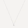 AURUM + GREY Necklaces^9ct Gold H Diamond Initial Pendant Necklace