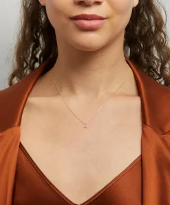 AURUM + GREY Necklaces^9ct Gold H Diamond Initial Pendant Necklace