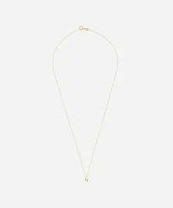 AURUM + GREY Necklaces^9ct Gold H Initial Pendant Necklace