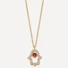 Astley Clarke Necklaces^14ct Gold Hamsa Hand Diamond Pendant Necklace