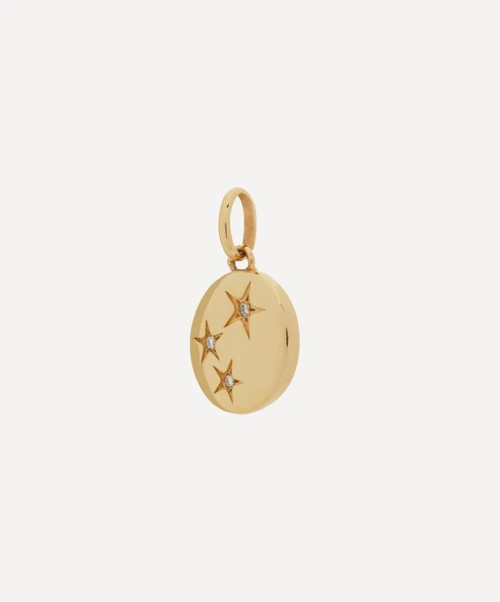 Liberty Charms & Pendants|Charms & Pendants^9ct Gold Handmade Ianthe Star Triple Diamond Pendant