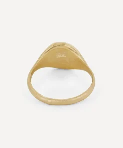 Seb Brown Rings|Rings^9ct Gold Happy Face Signet Ring