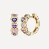Roxanne First Earrings|Earrings^14ct Gold Heart Stack Hoop Earrings