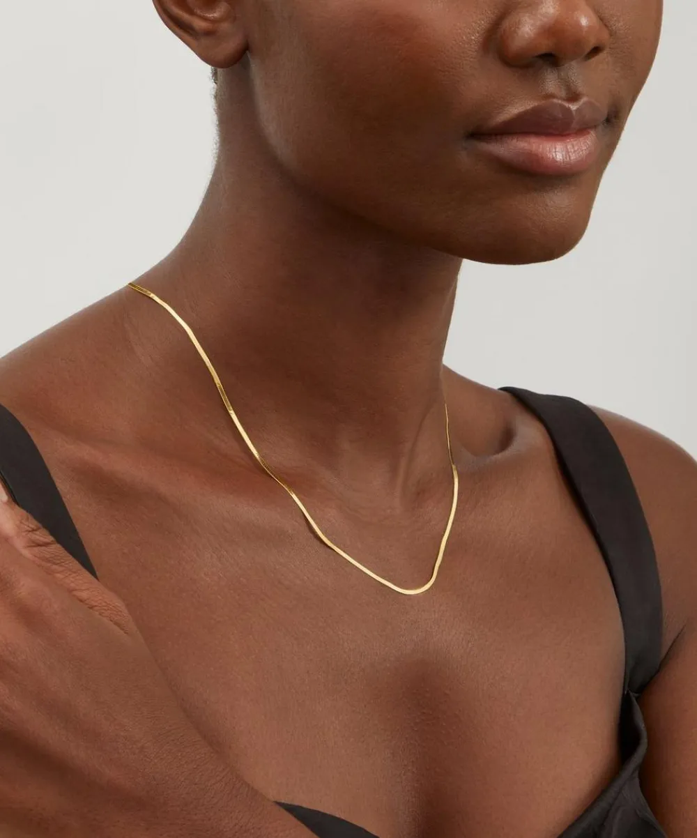 Satomi Kawakita Necklaces|Necklaces^14ct Gold Herringbone Necklace