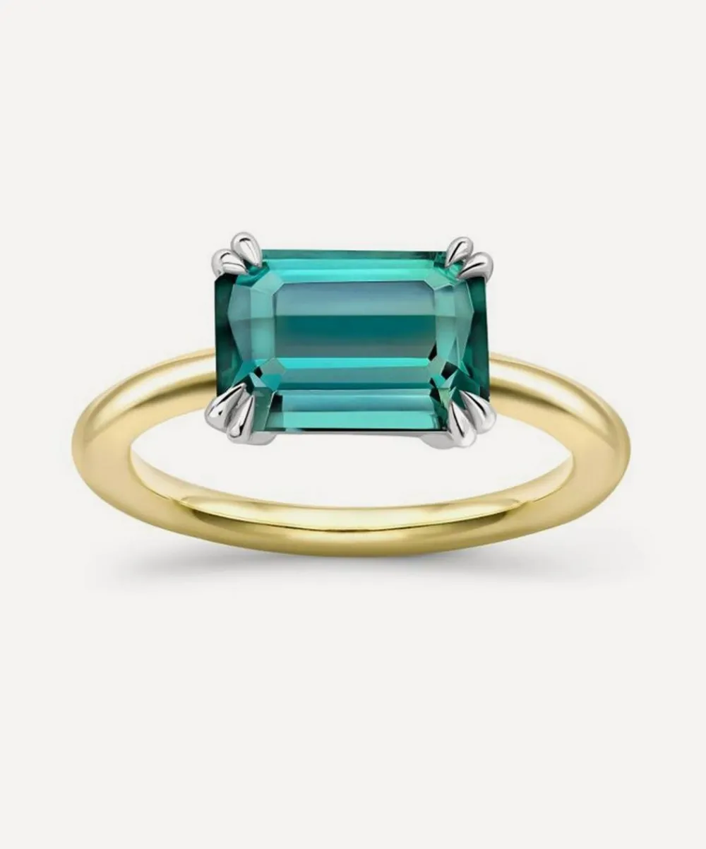 Dinny Hall Rings|Rings^18ct Gold Hollie Teal Tourmaline Ring