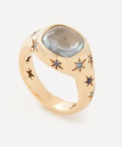 Liberty Rings|Rings^9ct Gold Ianthe Star Aquamarine Cocktail Ring