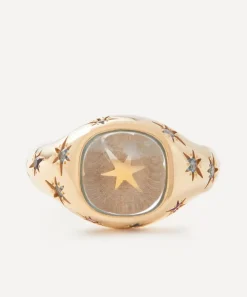 Liberty Rings|Rings^9ct Gold Ianthe Star Aquamarine Cocktail Ring