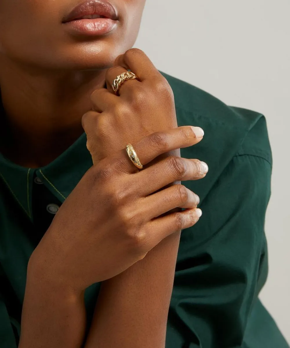 Liberty Rings|Rings^9ct Gold Ianthe Star Blue Swiss Topaz Ring