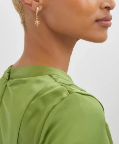 Liberty Earrings|Earrings^9ct Gold Ianthe Star Diamond Drop Hoop Earrings