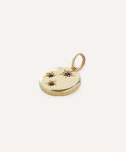Liberty Charms & Pendants|Charms & Pendants^9ct Gold Ianthe Star Large Blue Sapphire Pendant