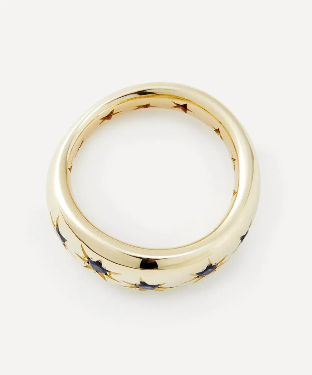 Liberty Rings|Rings^9ct Gold Ianthe Star Luxury Sapphire Band Ring