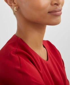 Liberty Earrings|Earrings^9ct Gold Ianthe Star Small Diamond Creole Hoop Earrings