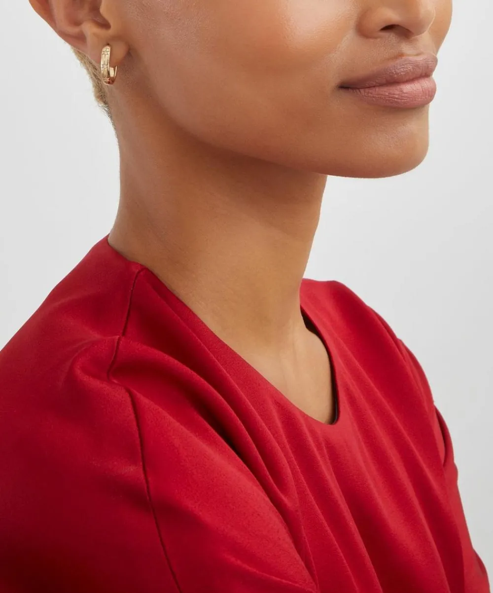 Liberty Earrings|Earrings^9ct Gold Ianthe Star Small Diamond Creole Hoop Earrings