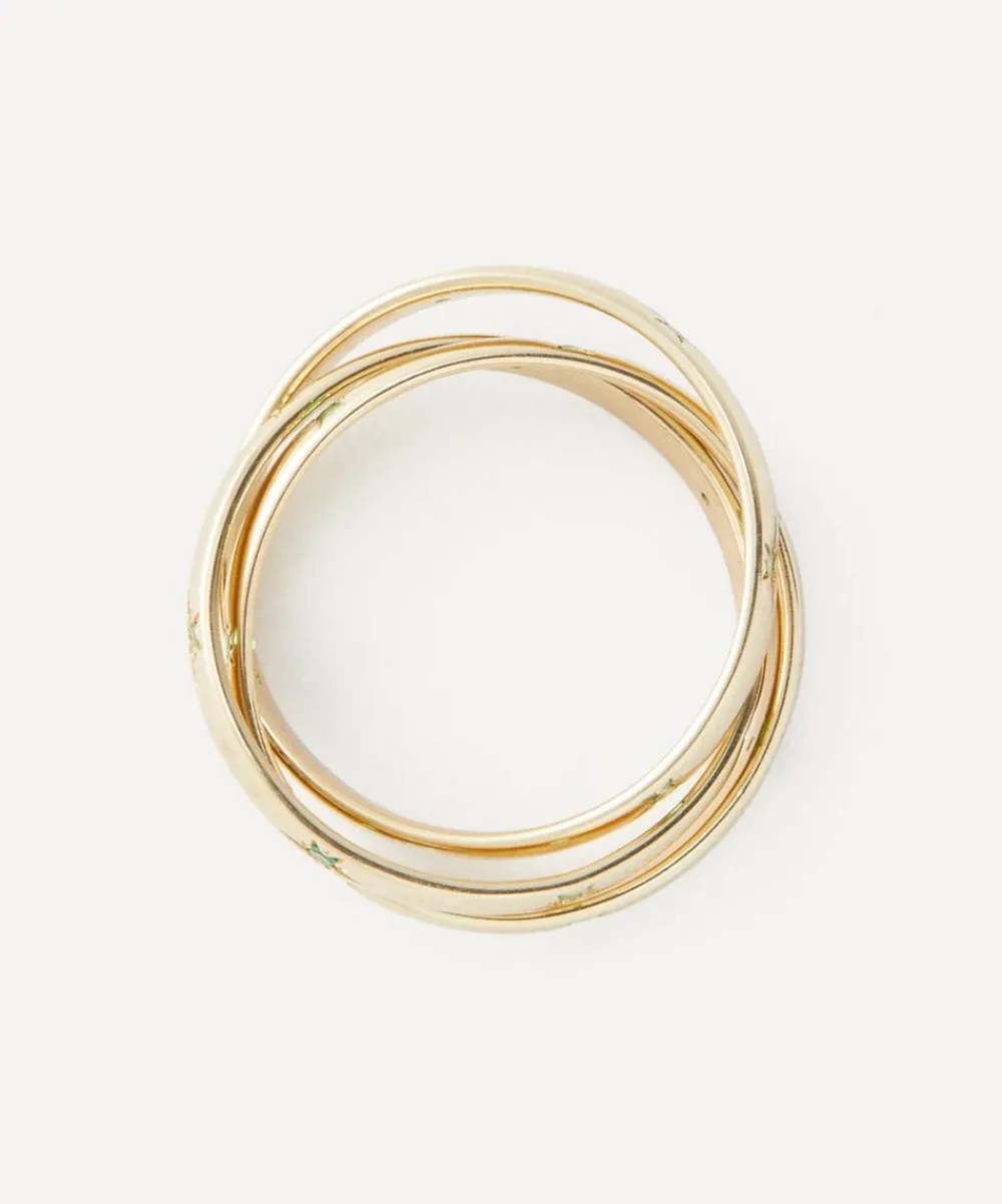 Liberty Rings|Rings^9ct Gold Ianthe Star Trilogy Tsavorite Ring