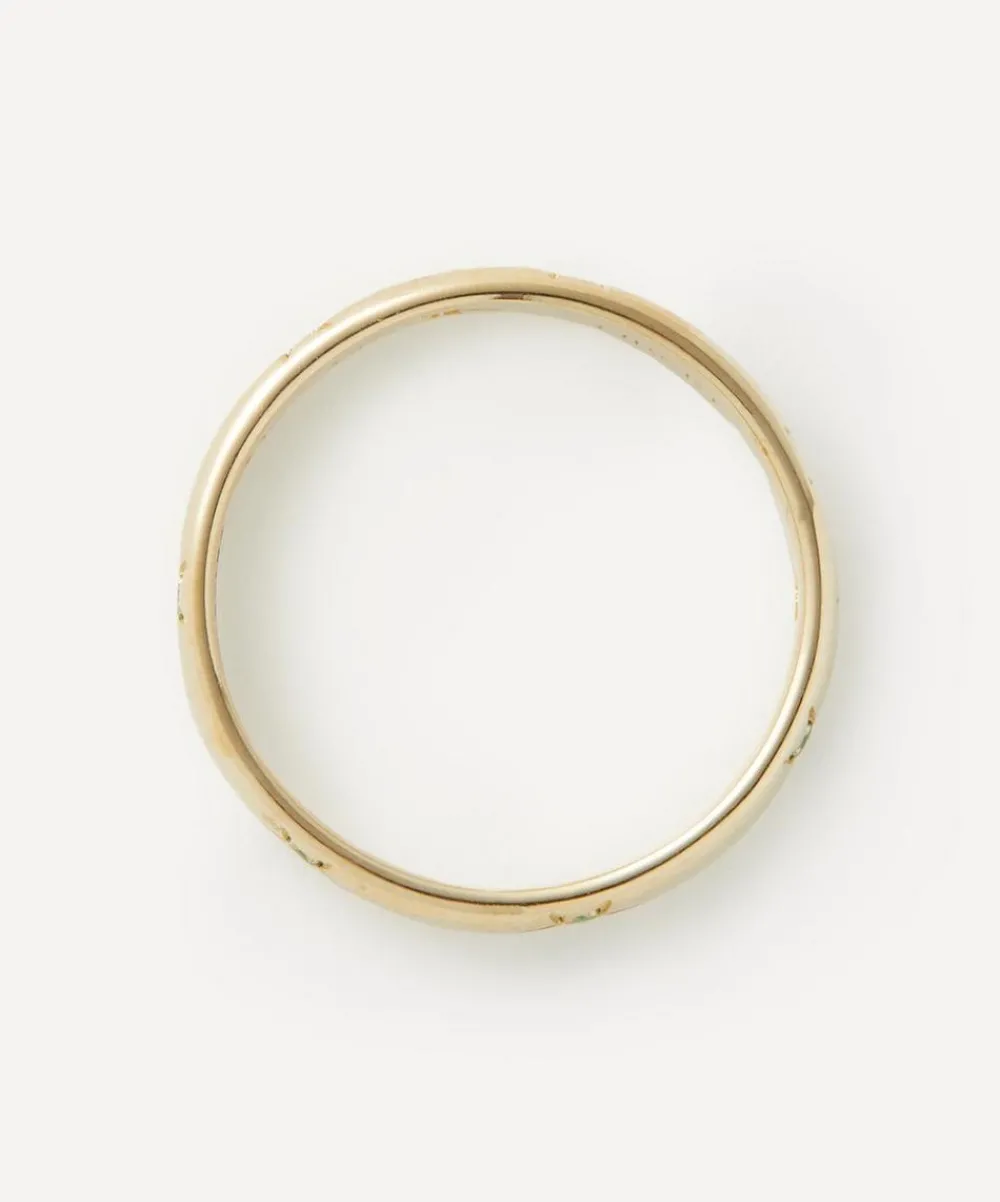 Liberty Rings|Rings^9ct Gold Ianthe Star Tsavorite Band Ring