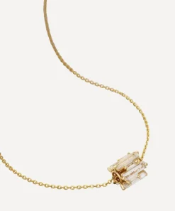 Suzanne Kalan Necklaces|Necklaces^14ct Gold Infinite White Topaz Rondelle Pendant Necklace