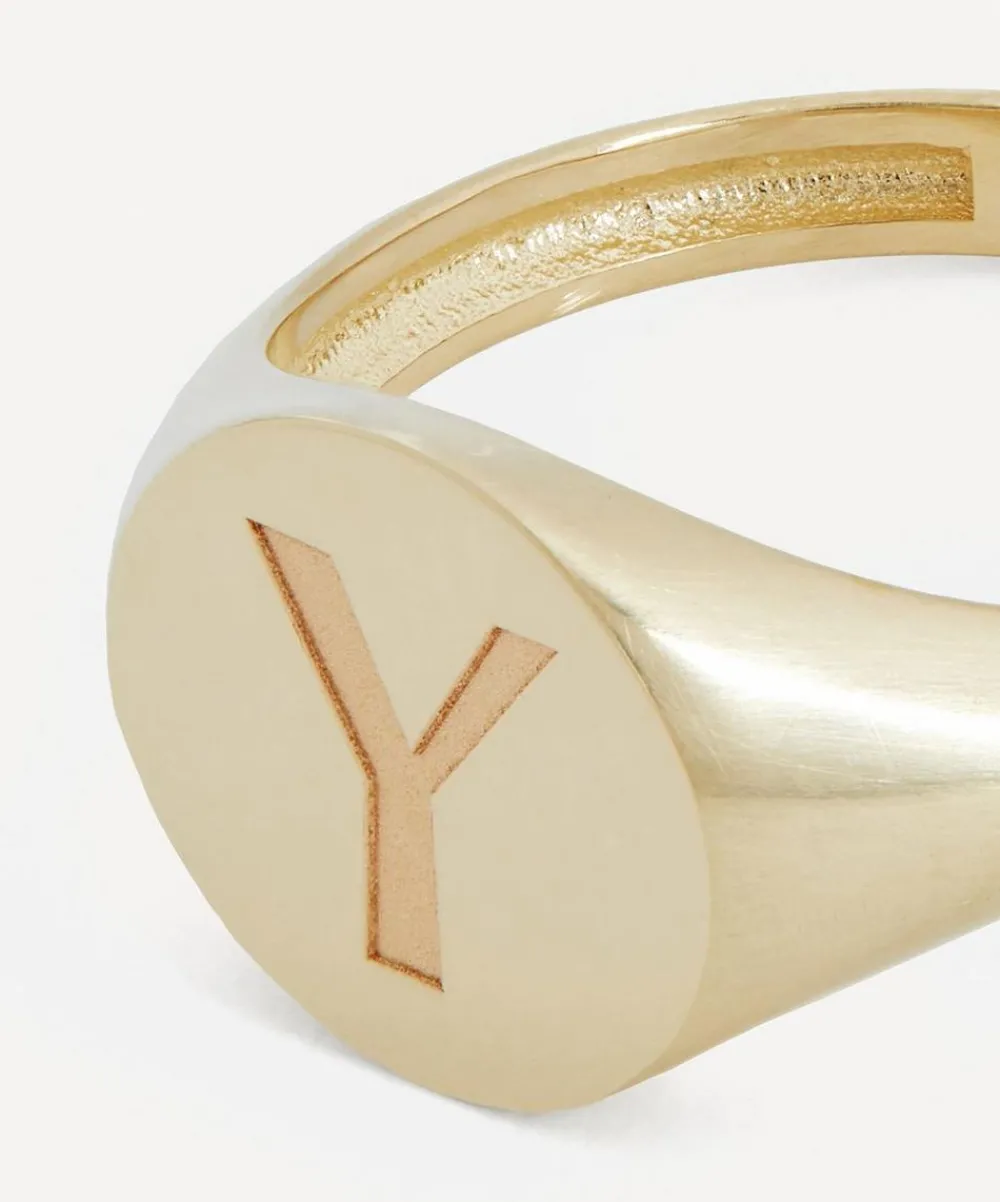 Liberty Rings|Rings^9ct Gold Initial Signet Ring - Y