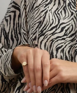 Liberty Rings|Rings^9ct Gold Initial Signet Ring - M