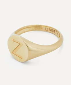 Liberty Rings|Rings^9ct Gold Initial Signet Ring - Z