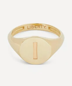 Liberty Rings|Rings^9ct Gold Initial Signet Ring - I