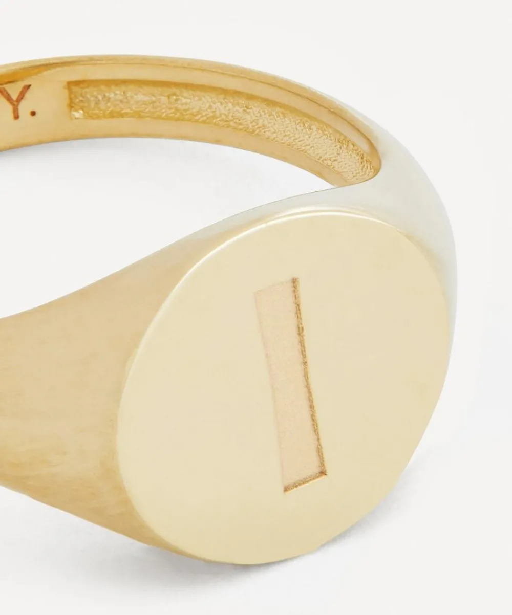 Liberty Rings|Rings^9ct Gold Initial Signet Ring - I