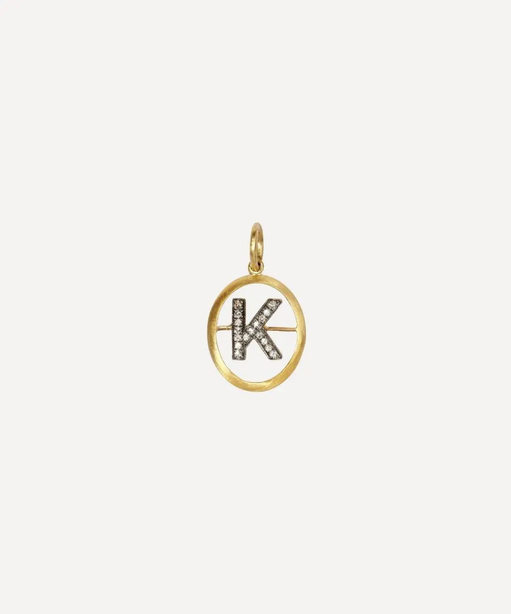 Annoushka Charms & Pendants|Charms & Pendants^18ct Gold K Diamond Initial Pendant