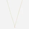 AURUM + GREY Necklaces^9ct Gold L Initial Pendant Necklace