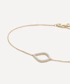 Monica Vinader Bracelets^14ct Gold Lab-Grown Diamond Riva Kite Chain Bracelet