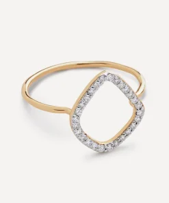 Monica Vinader Rings^14ct Gold Lab-Grown Diamond Riva Kite Ring