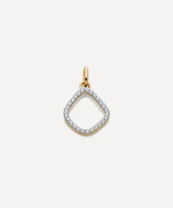 Monica Vinader Charms & Pendants^14ct Gold Lab-Grown Diamond Kite Pendant Charm