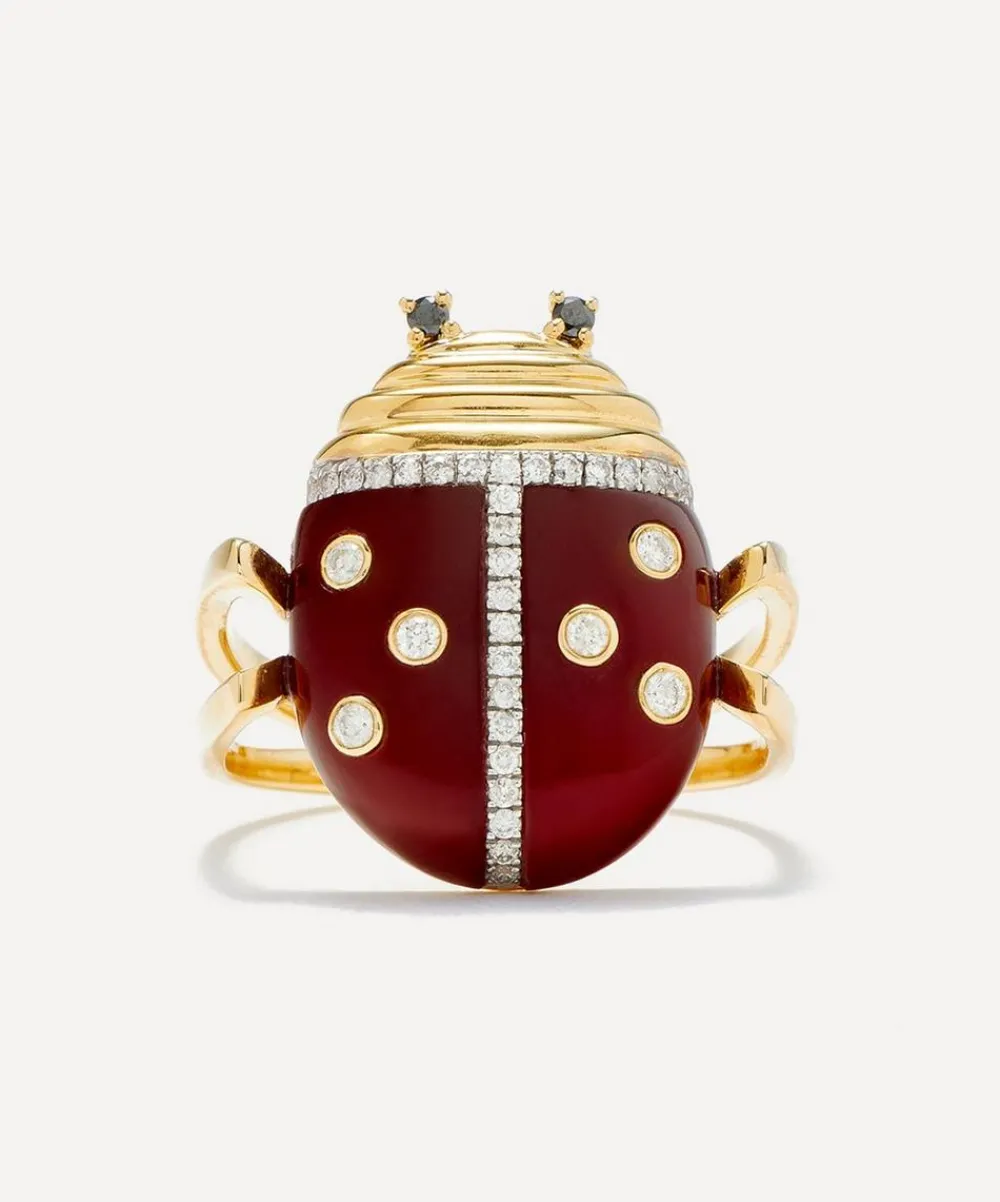 Yvonne Léon Rings|Rings^9ct Gold Ladybug Ring