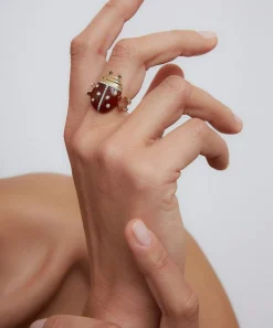 Yvonne Léon Rings|Rings^9ct Gold Ladybug Ring
