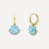 Dinny Hall Earrings|Earrings^9ct Gold Libby Topaz and Diamond Drop Earrings