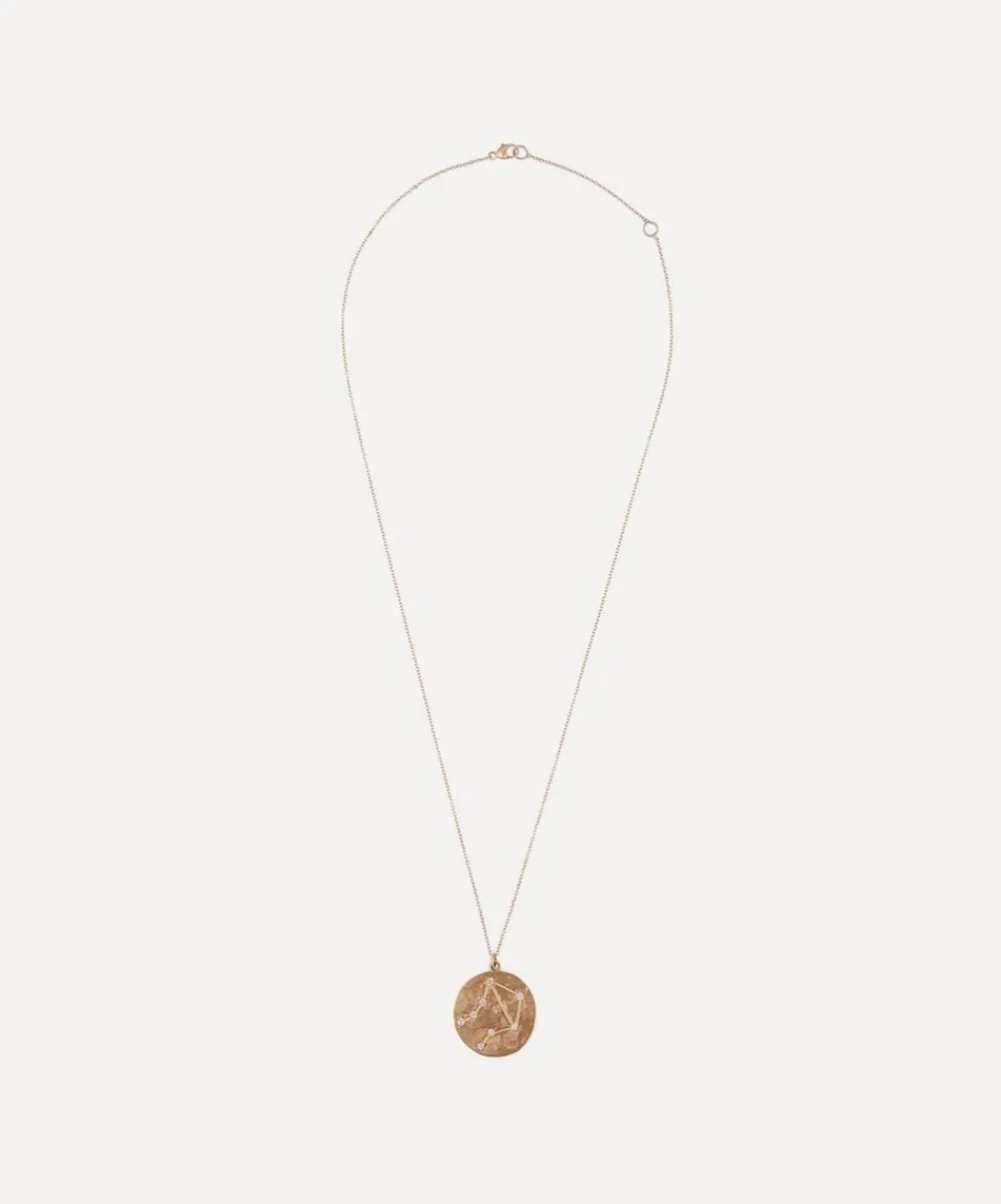 Brooke Gregson Necklaces^14ct Gold Libra Astrology Diamond Necklace