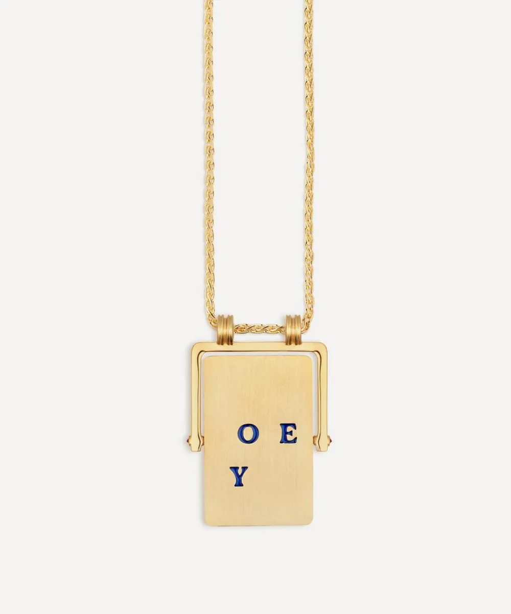 Marie Lichtenberg Necklaces|Necklaces^18ct Gold Love You Spinning Scapular Pendant Necklace