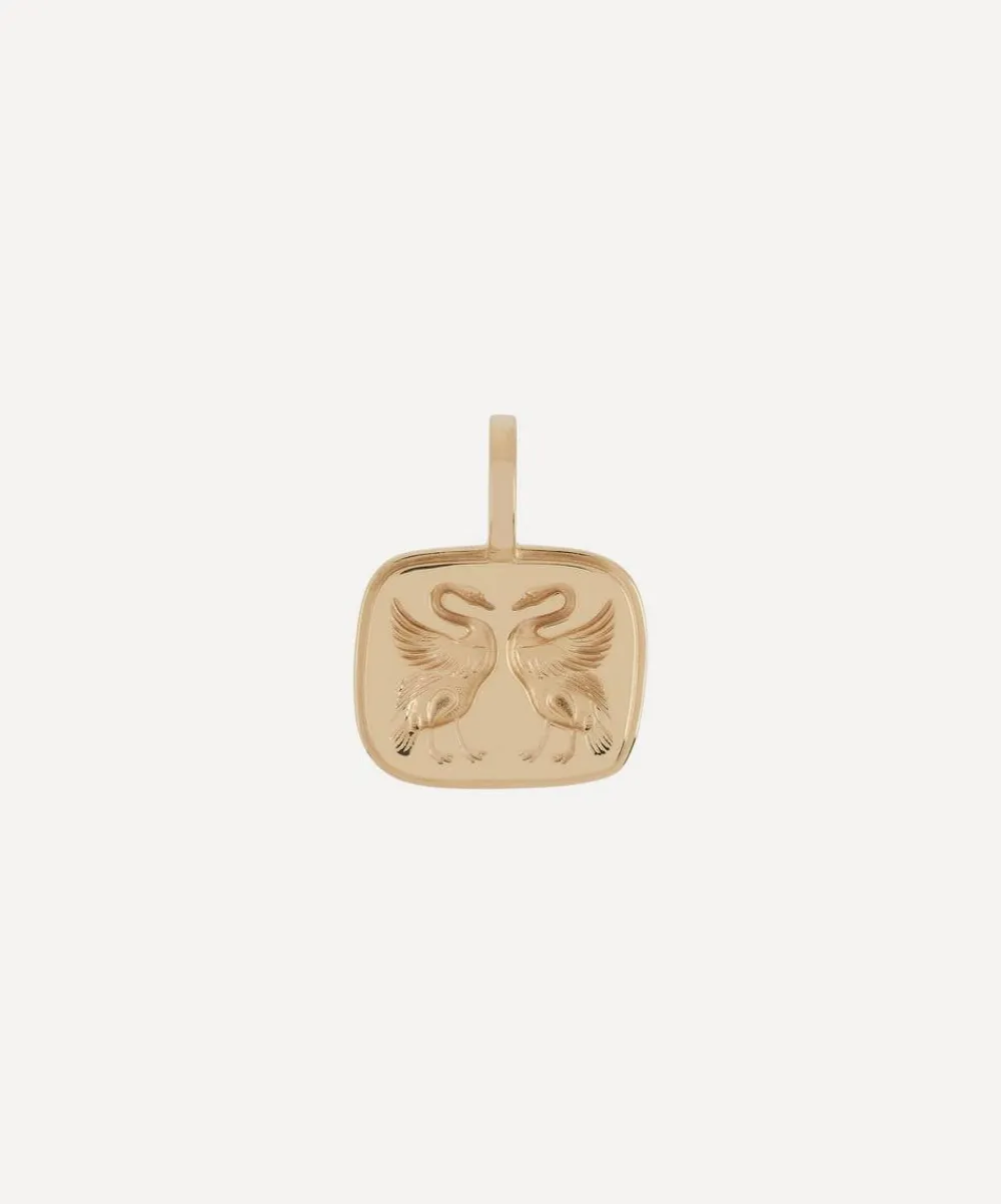 Anna + Nina Charms & Pendants^14ct Gold Lovebirds Necklace Charm